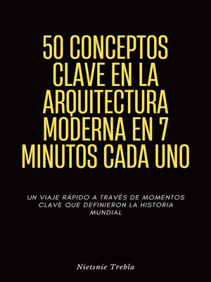 cover image of 50 Conceptos Clave en la Arquitectura Moderna en 7 Minutos Cada Uno